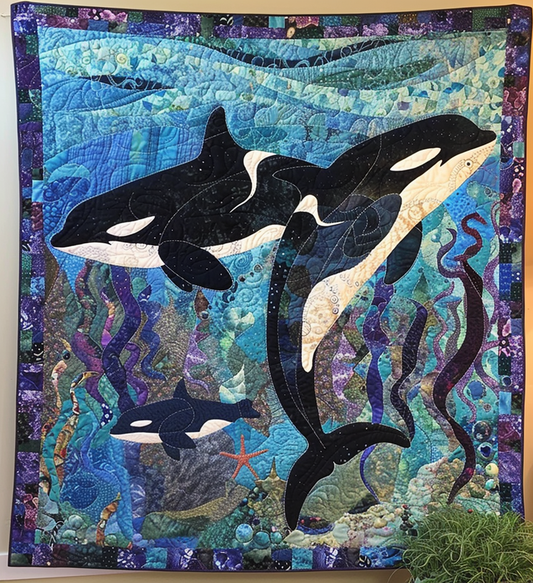 Stellar Sea Journey Quilted Blanket - Throw (55" x 60")