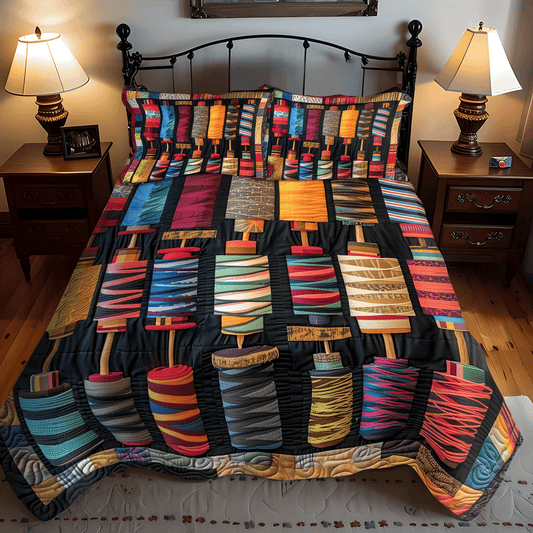 Stitcher Dream 3-Piece Quilted Bedding Set - Single (59" x 70")