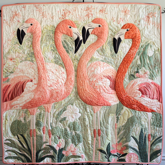 Summer Sippers Quilted Blanket - Throw (55" x 60")