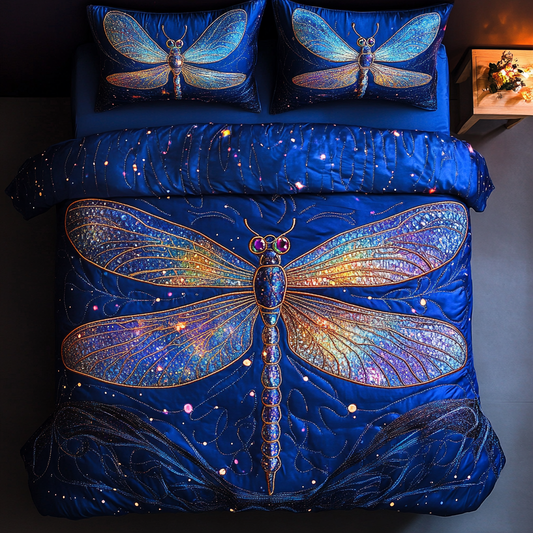 Summer Flutter 3-Piece Quilted Bedding Set - Single (59" x 70")