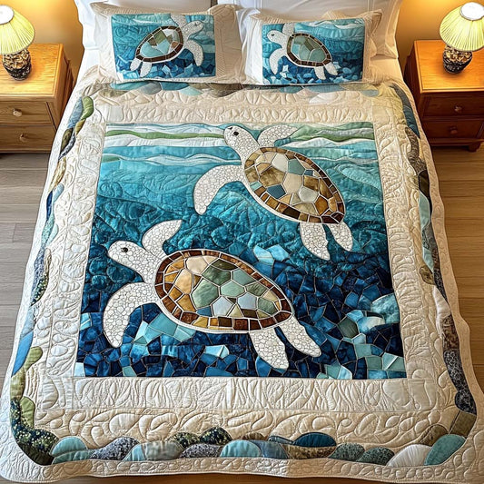 Summer Glow 3-Piece Quilted Bedding Set - Single (59" x 70")
