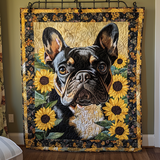Sunflower Snout Quilted Blanket - Throw (55" x 60")
