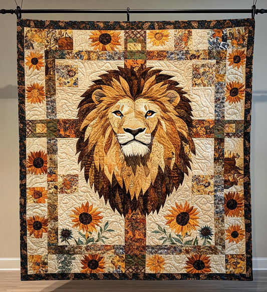Sunflower King Quilted Blanket - Throw (55" x 60")