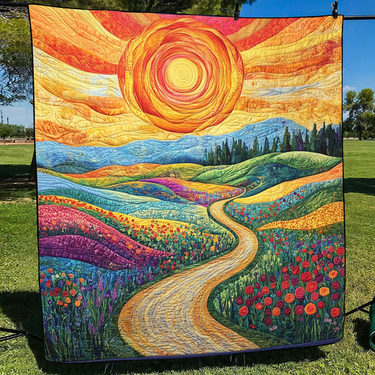Sunlit Joy Quilted Blanket - Throw (55" x 60")