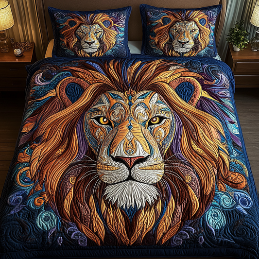 Sunlit Majesty 3-Piece Quilted Bedding Set - Single (59" x 70")