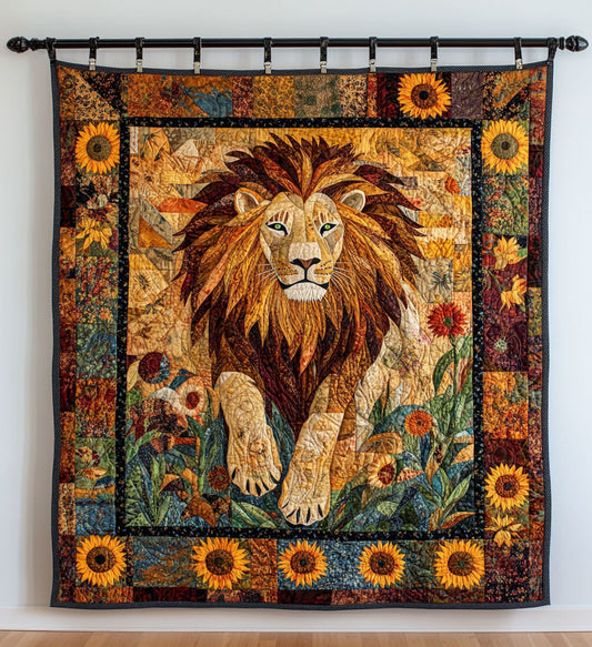Sunlit Roar Quilted Blanket - Throw (55" x 60")