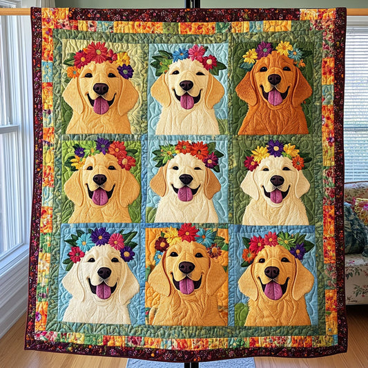 Sunny Snouts Quilted Blanket - Throw (55" x 60")
