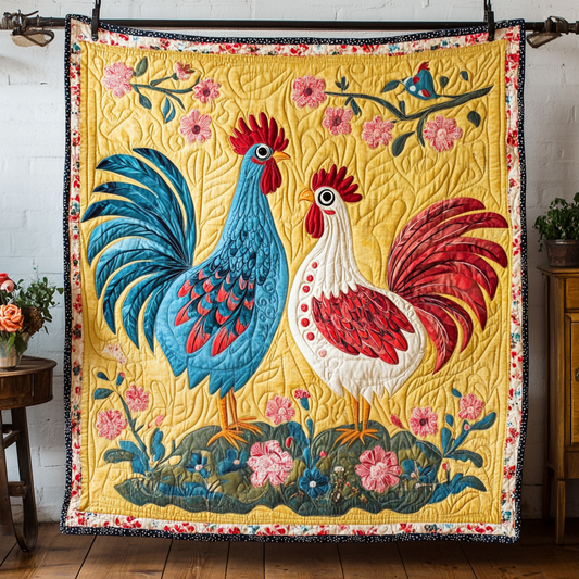 Sunrise Serenade Quilted Blanket - Throw (55" x 60")