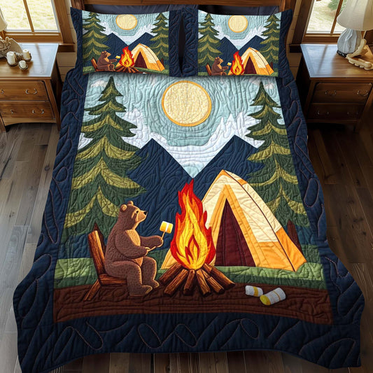 Sunset Camp 3-Piece Quilted Bedding Set - Single (59" x 70")
