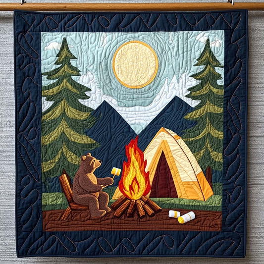 Sunset Camp Quilted Blanket - Throw (55" x 60")
