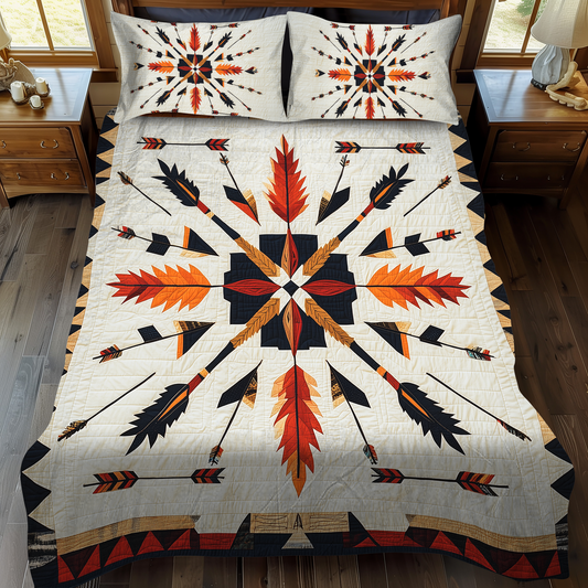 Sunset Peaks 3-Piece Quilted Bedding Set - Single (59" x 70")