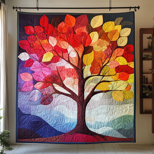 Sunset Splendor Quilted Blanket - Throw (55" x 60")