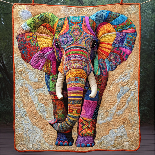 Sunset Strider Quilted Blanket - Throw (55" x 60")