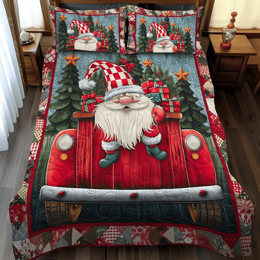 Sweet Gnome 3-Piece Quilted Bedding Set - Single (59" x 70")