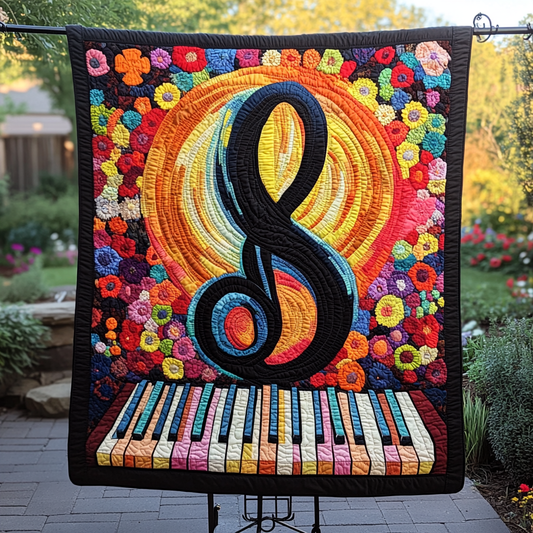 Symphony in Motion Quilted Blanket - Throw (55" x 60")