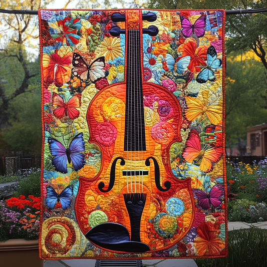 Symphony of Colors Quilted Blanket - Throw (55" x 60")