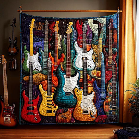 Symphony of Colors Quilted Blanket - Throw (55" x 60")