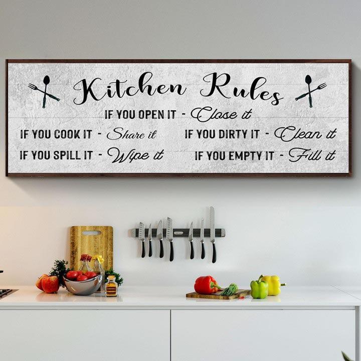 If You Cook It, Share It Kitchen Rules Sign II (Free Shipping)