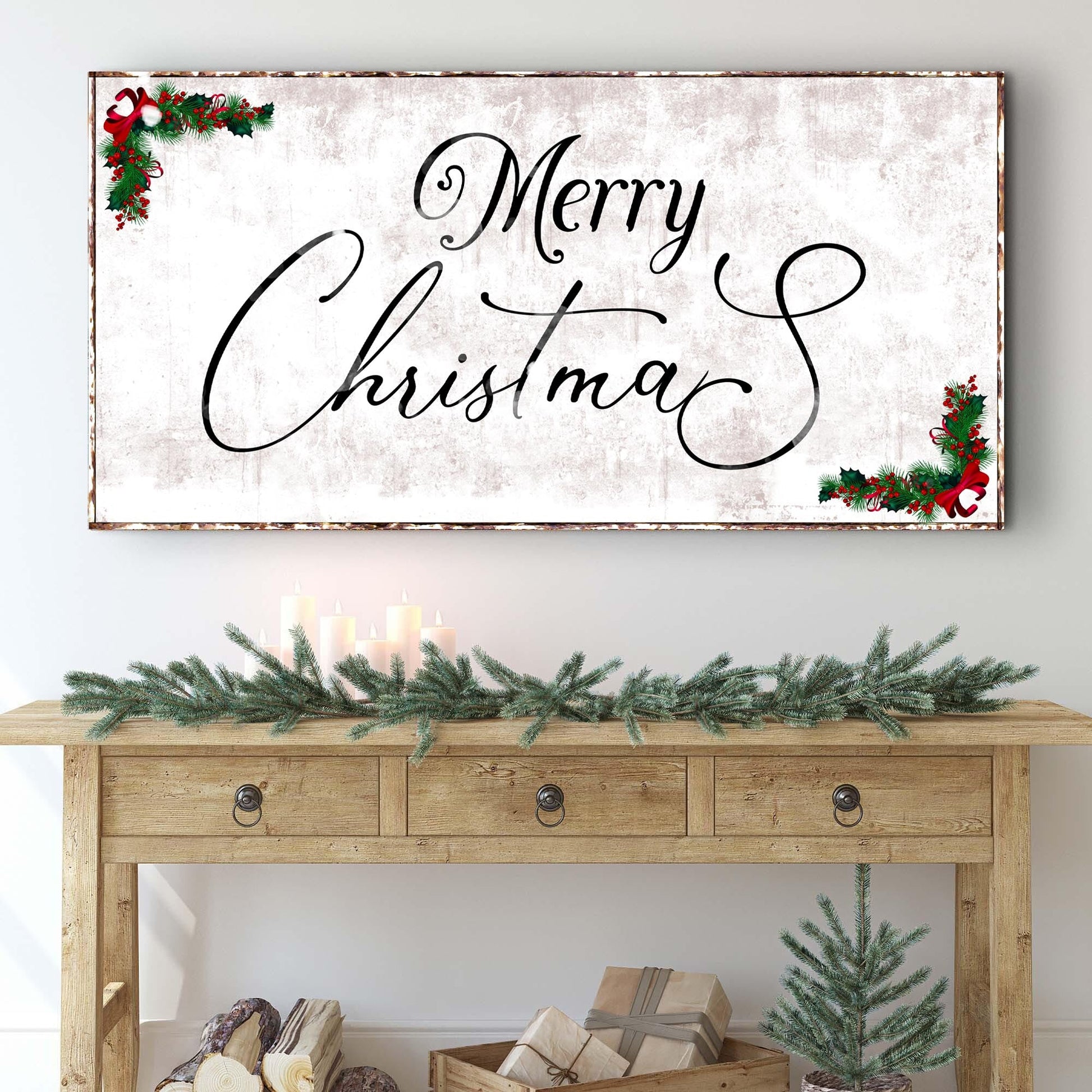 Merry Christmas Sign III (Free Shipping)