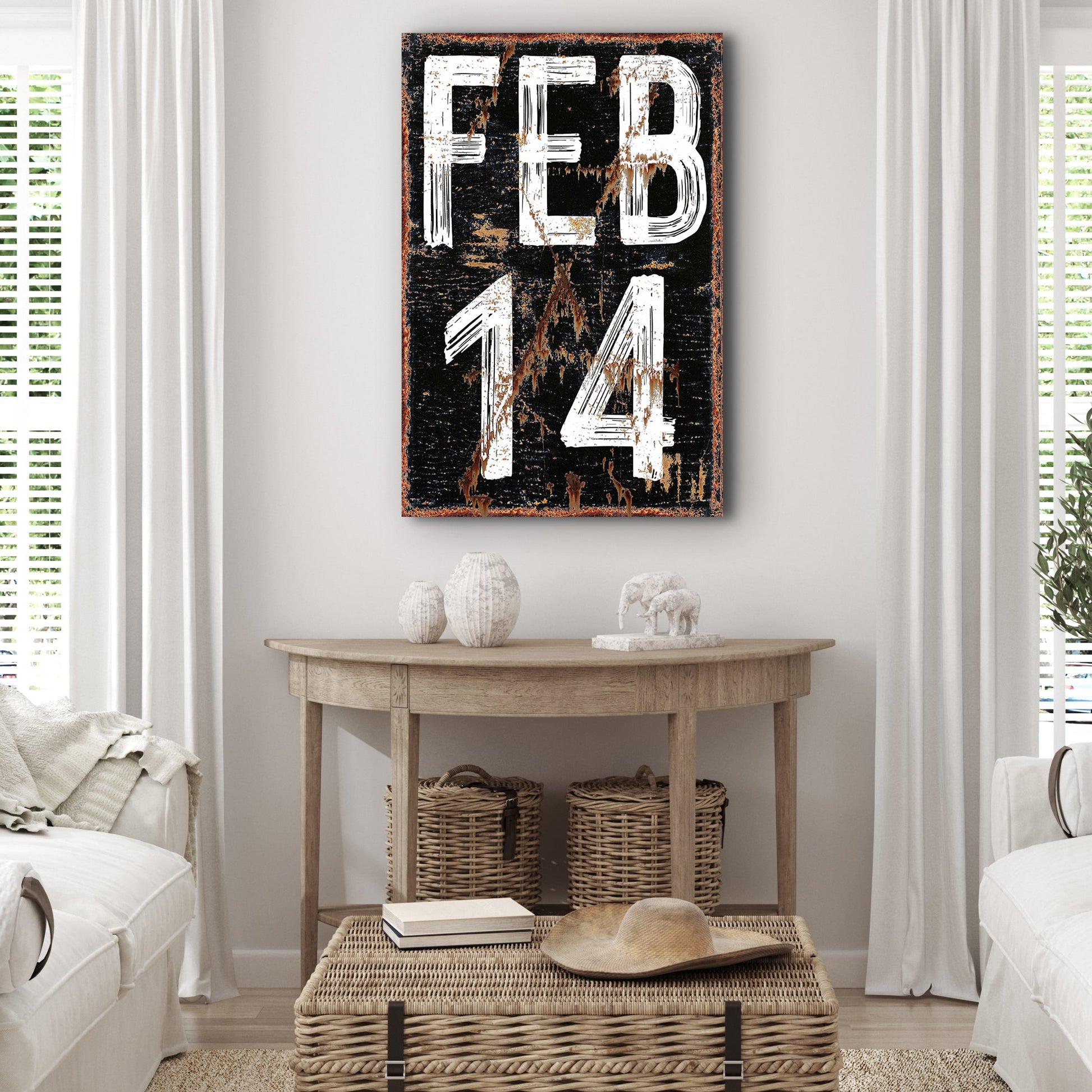 Feb 14 Sign - canvas