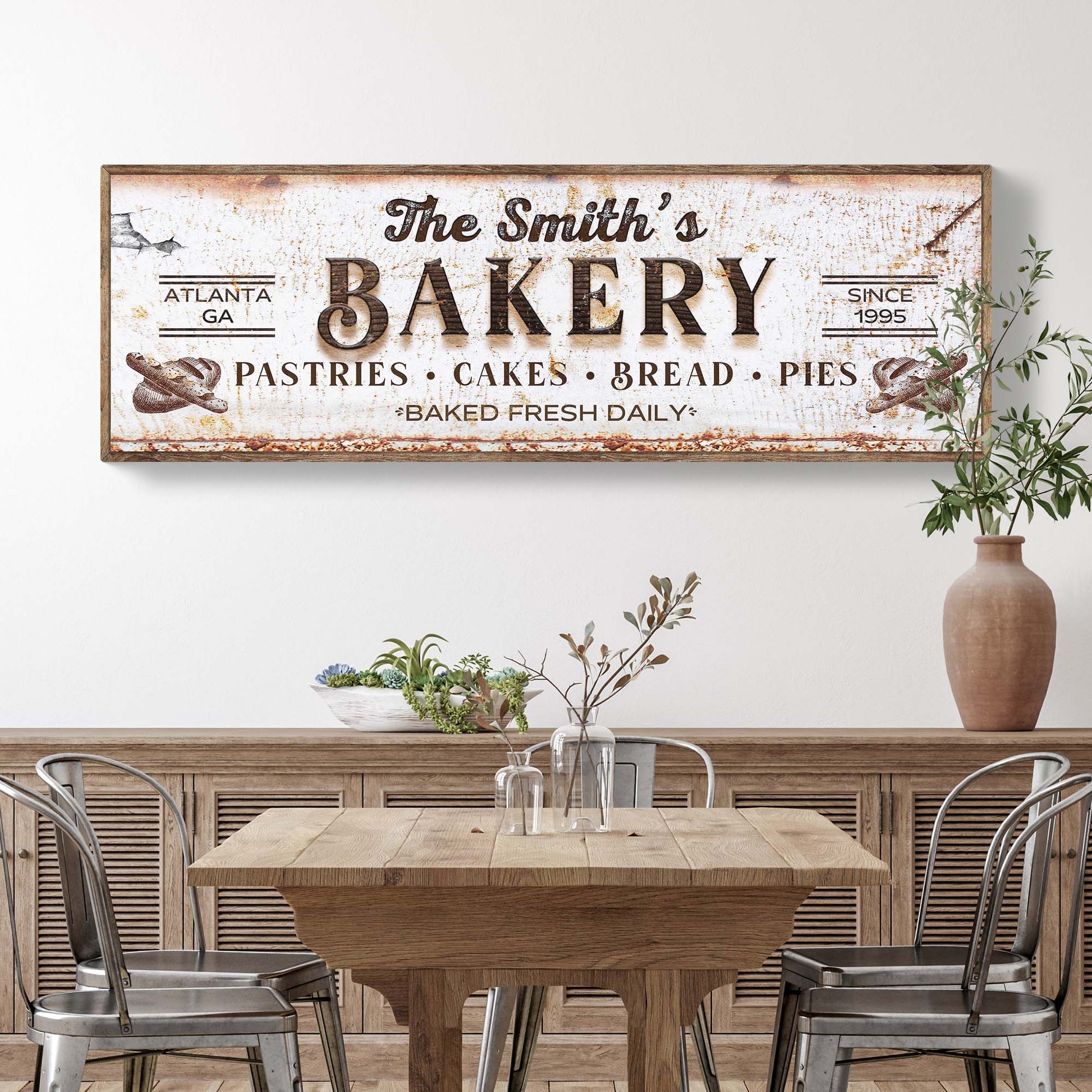 Personalized Bakery Sign Farmhouse