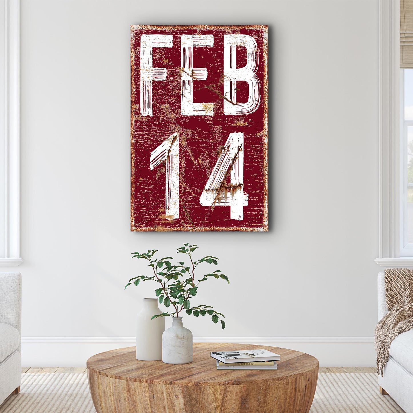 Feb 14 Sign - canvas