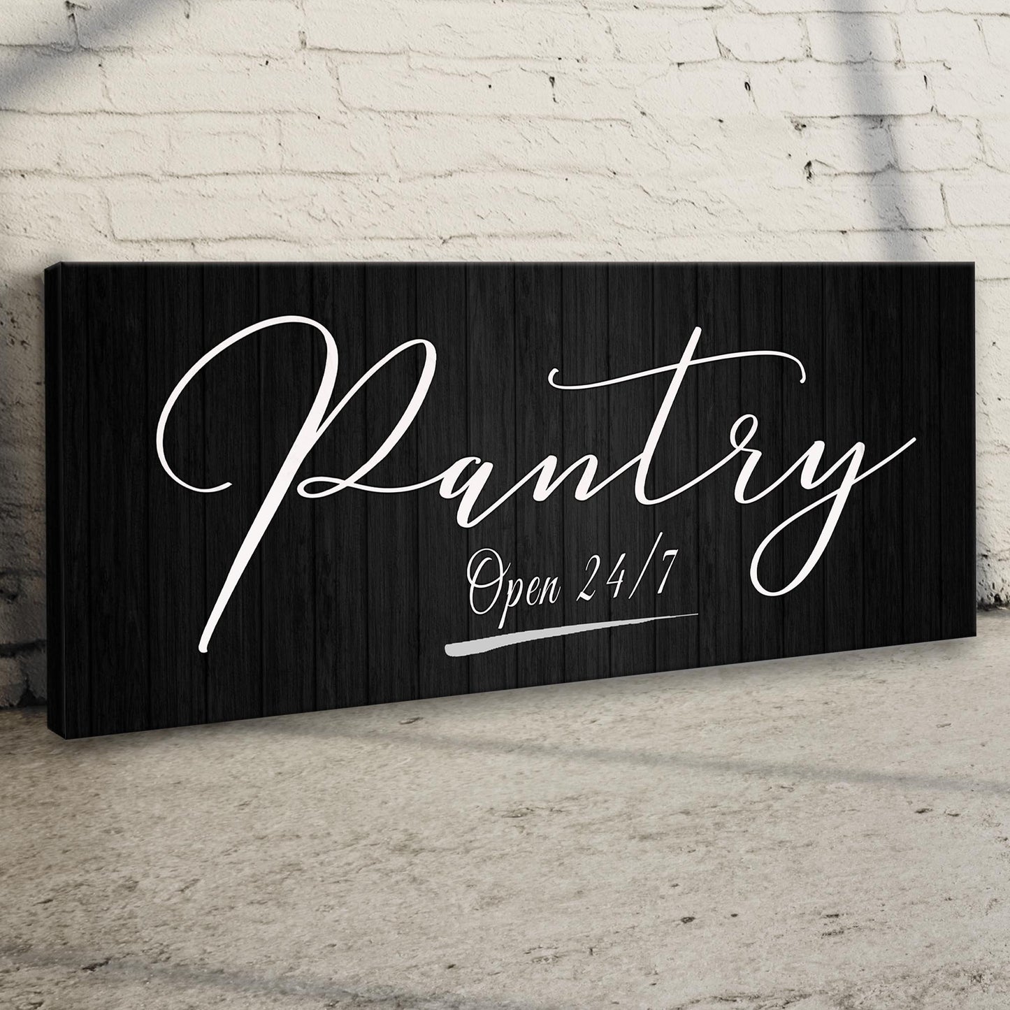 Pantry open kitchen sign personalized metal wall decor