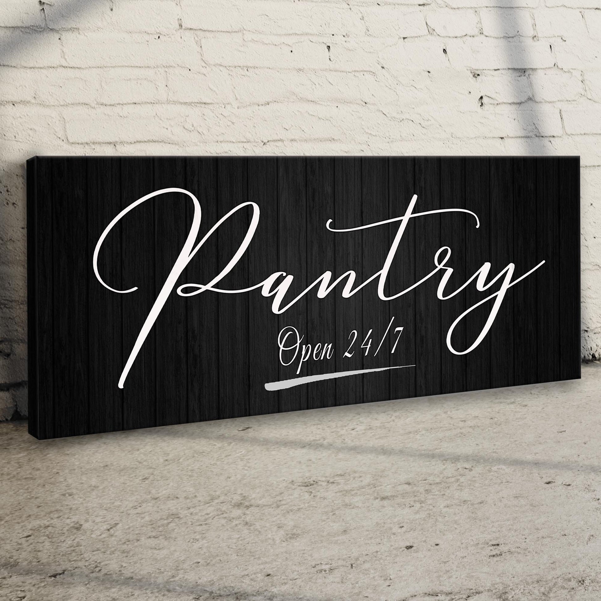 Pantry open kitchen sign personalized metal wall decor
