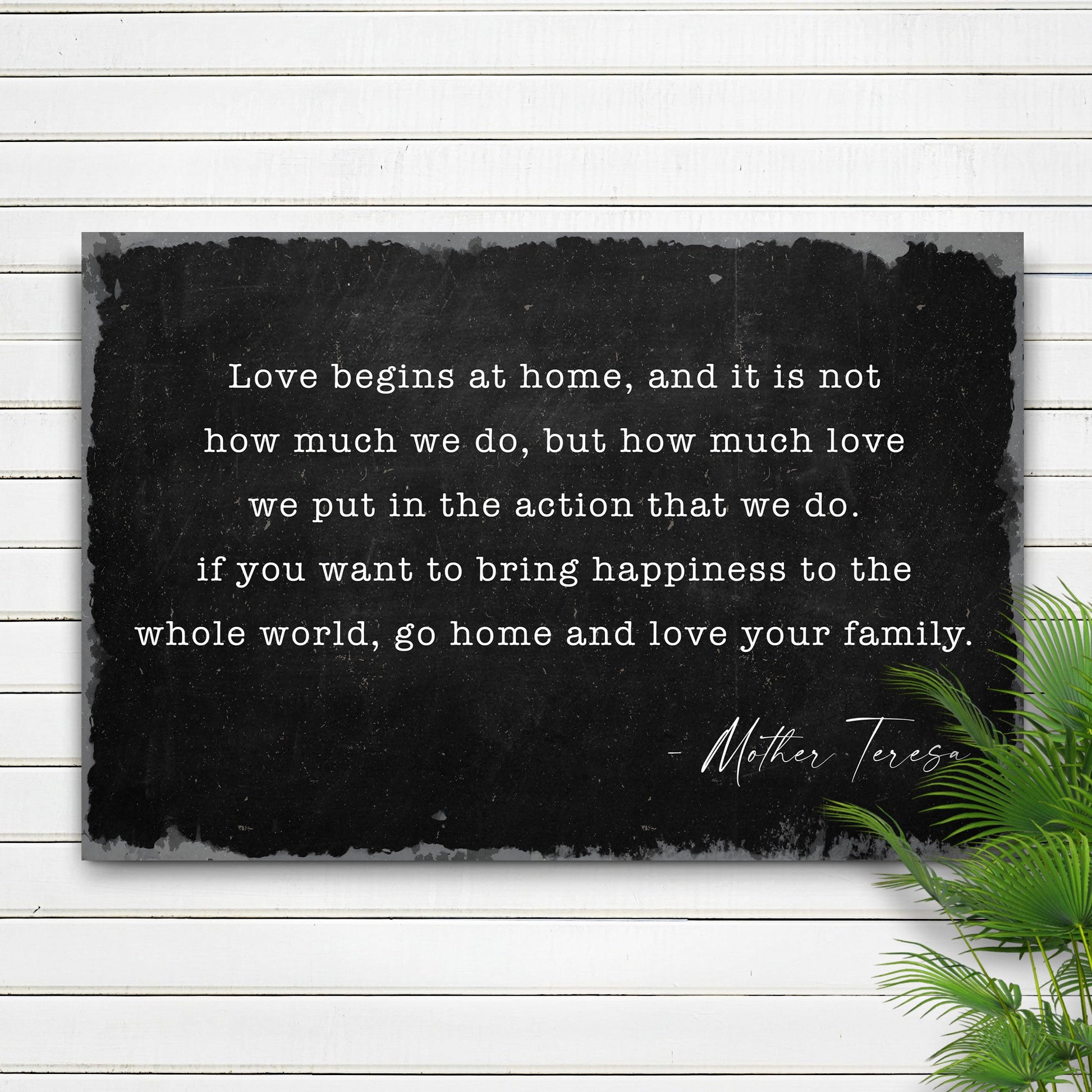 Love Begins At Home Sign II
