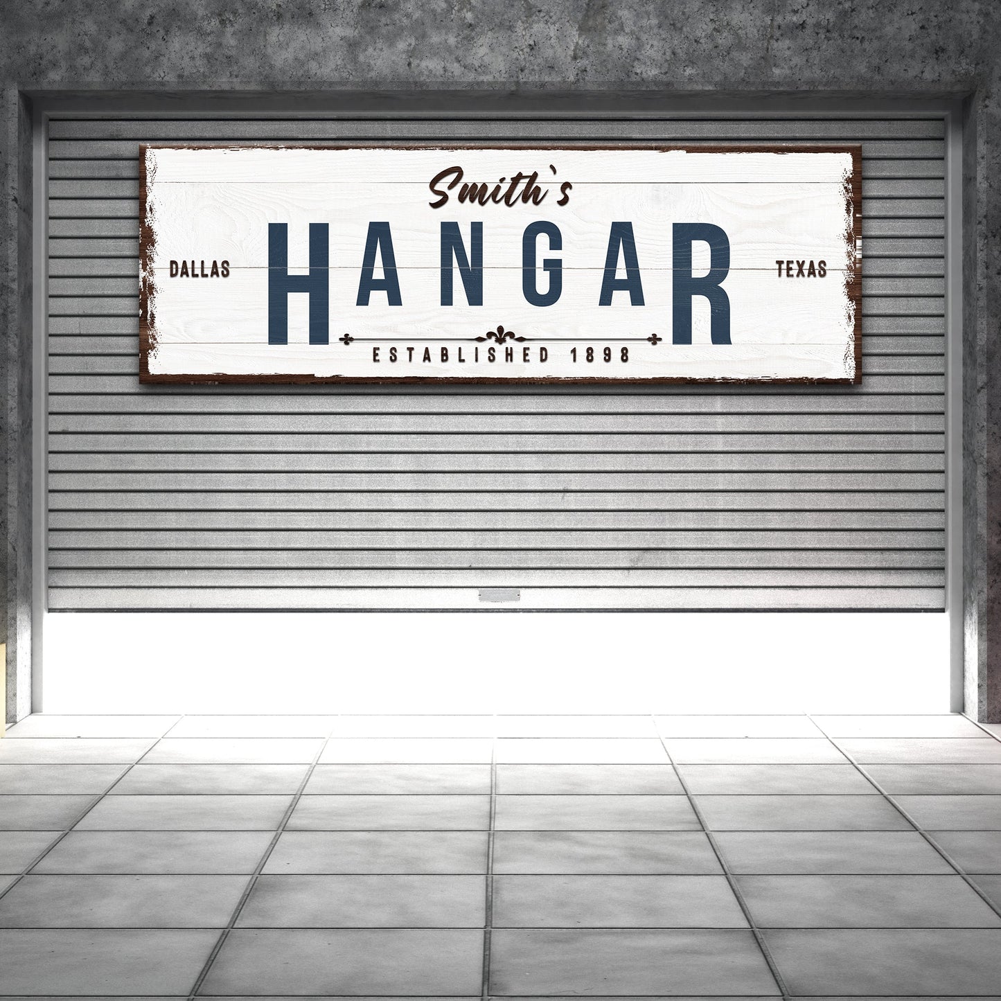 Hangar Sign - canvas