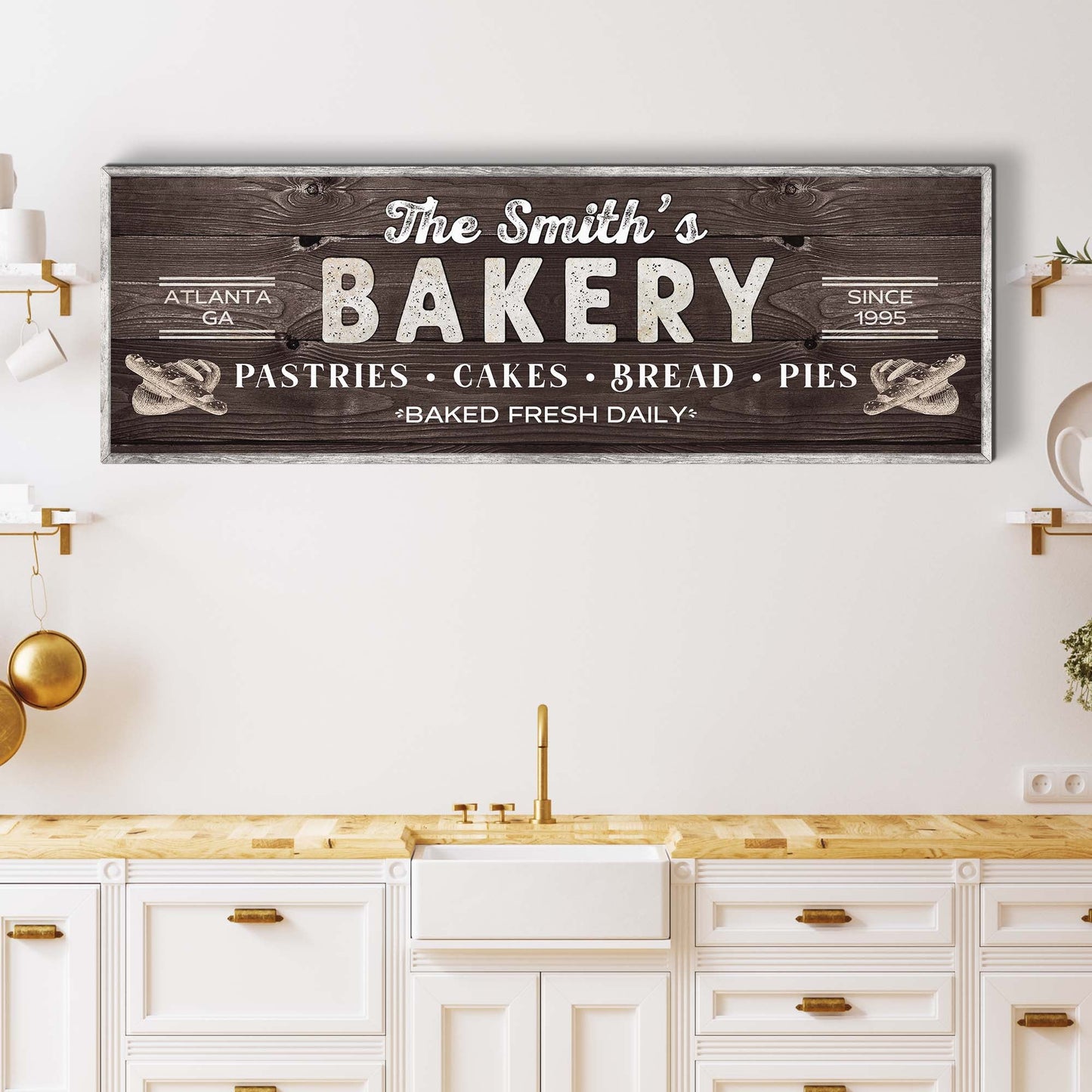 Personalized Bakery Sign Farmhouse