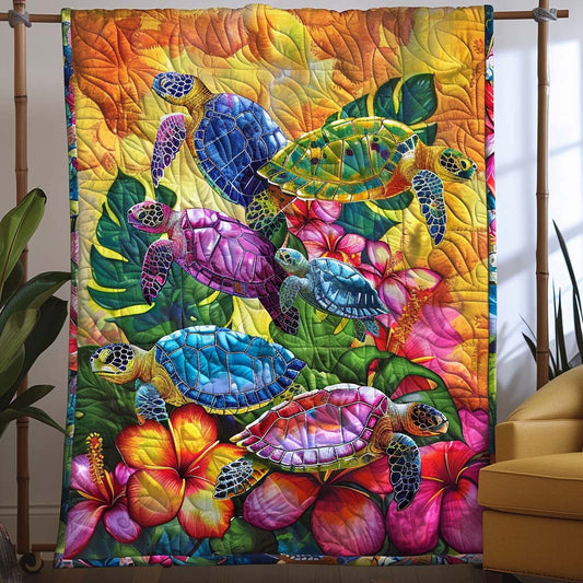 Tropical Paradise Quilted Blanket - Throw (55" x 60")