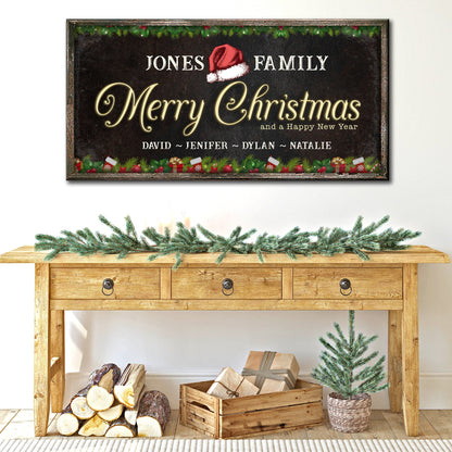 Family Christmas Sign