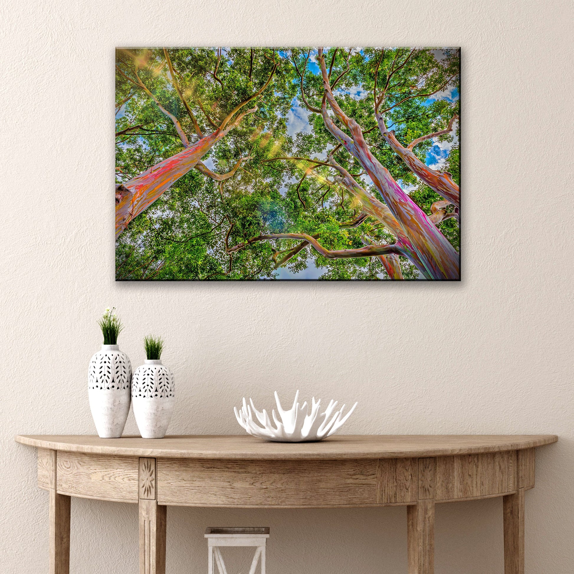 Rainbow Eucalyptus Tree Canvas Wall Art