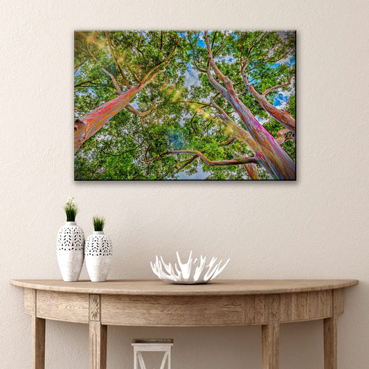 Rainbow Eucalyptus Tree Canvas Wall Art