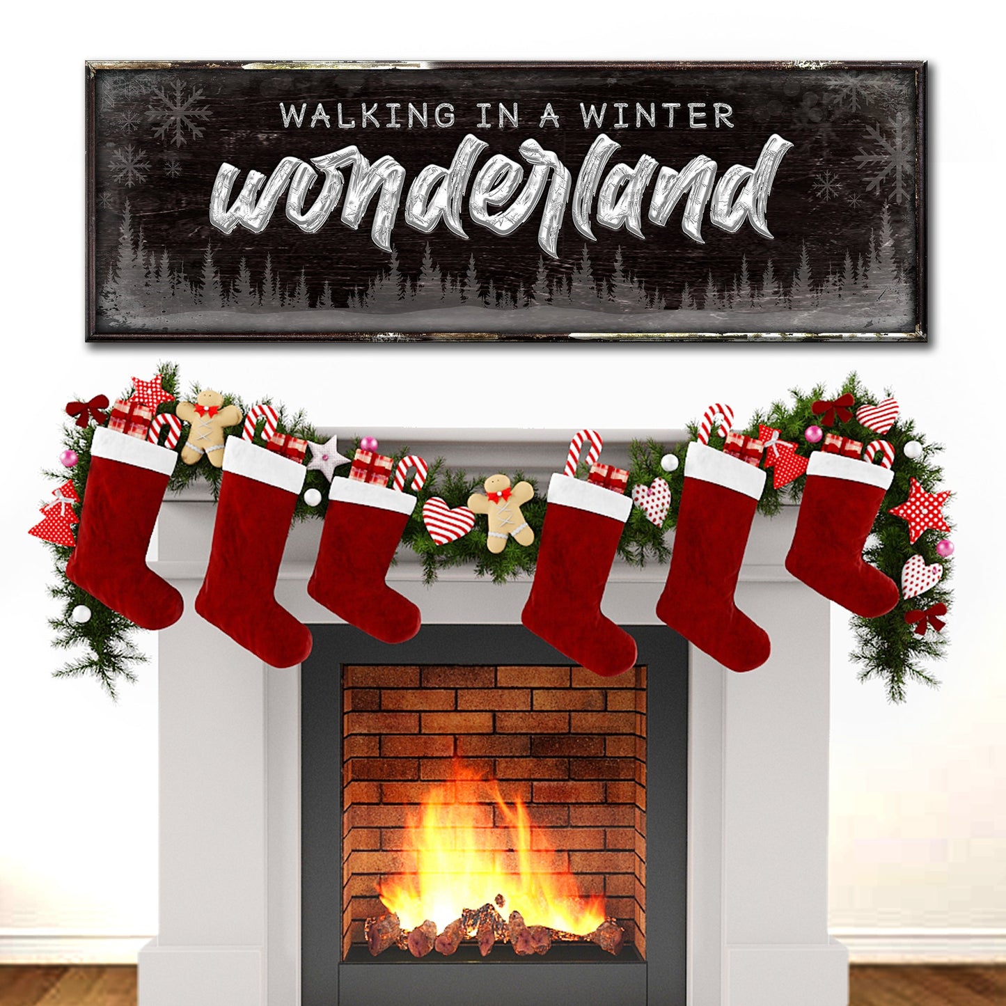 Walking In Winter Wonderland Sign
