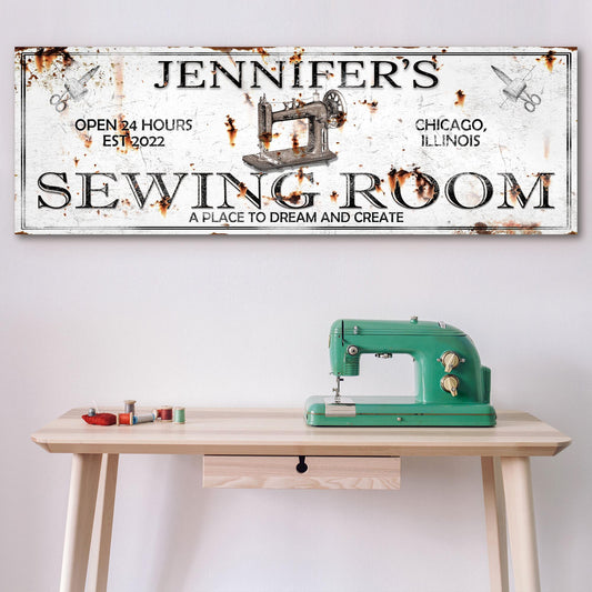 A Place To Dream And Create Sewing Room Sign