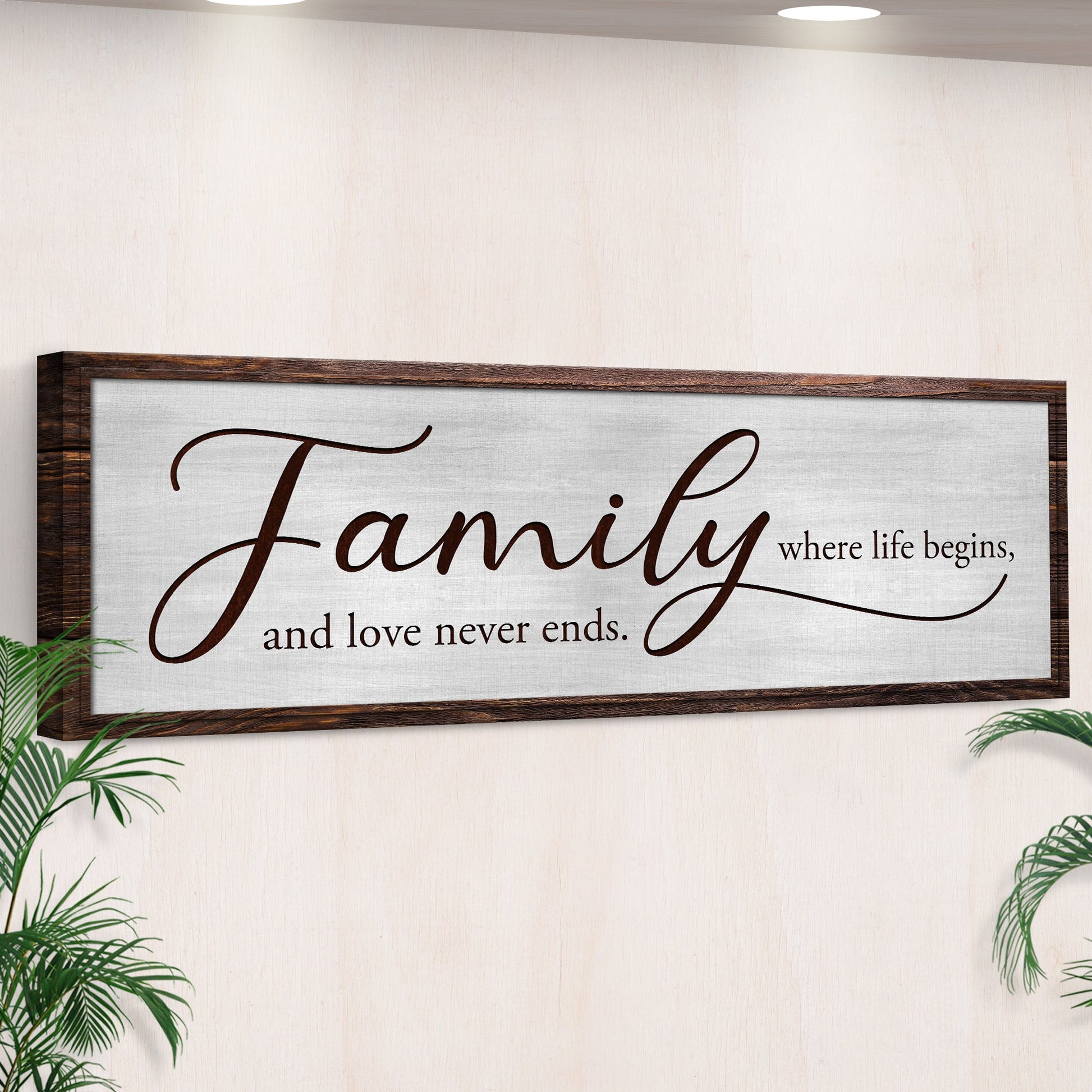 Where Life Begins Family Sign