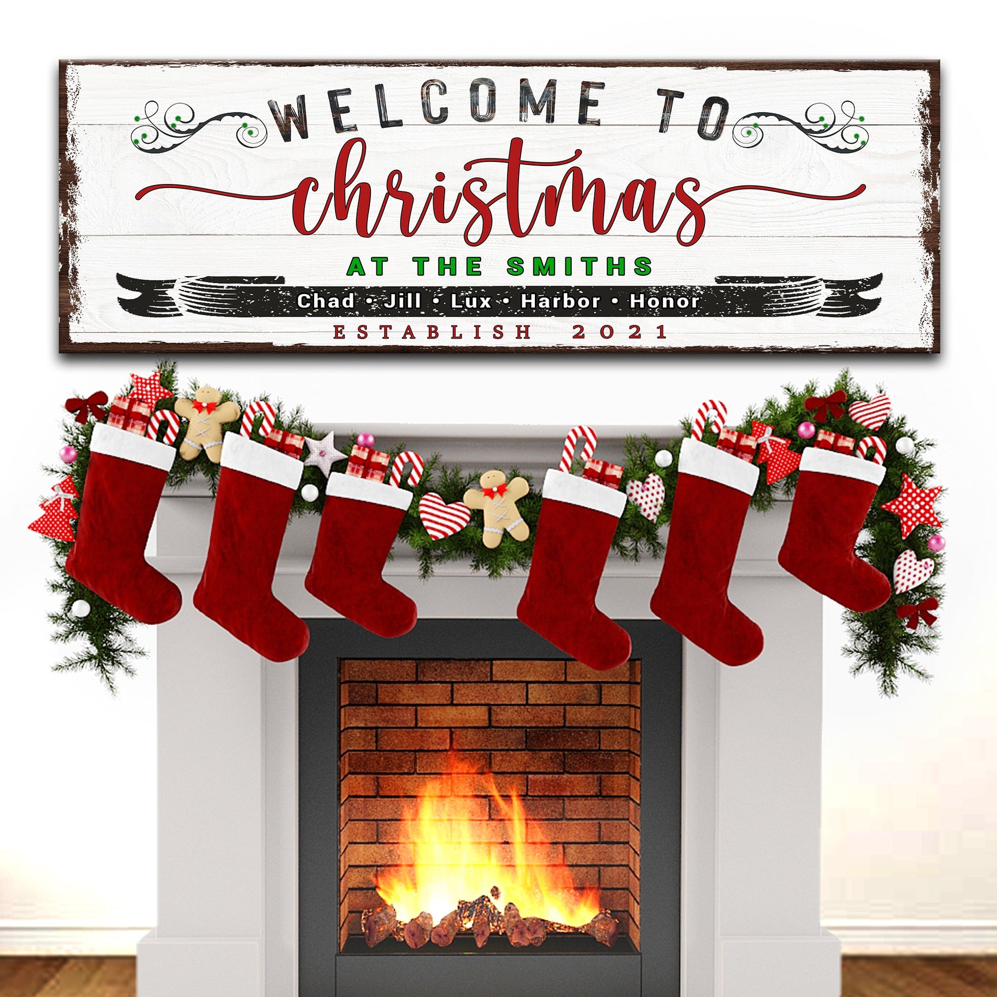 Welcome To Christmas Sign