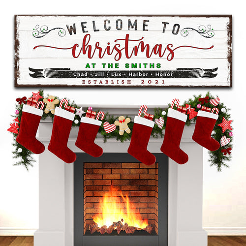 Welcome To Christmas Sign