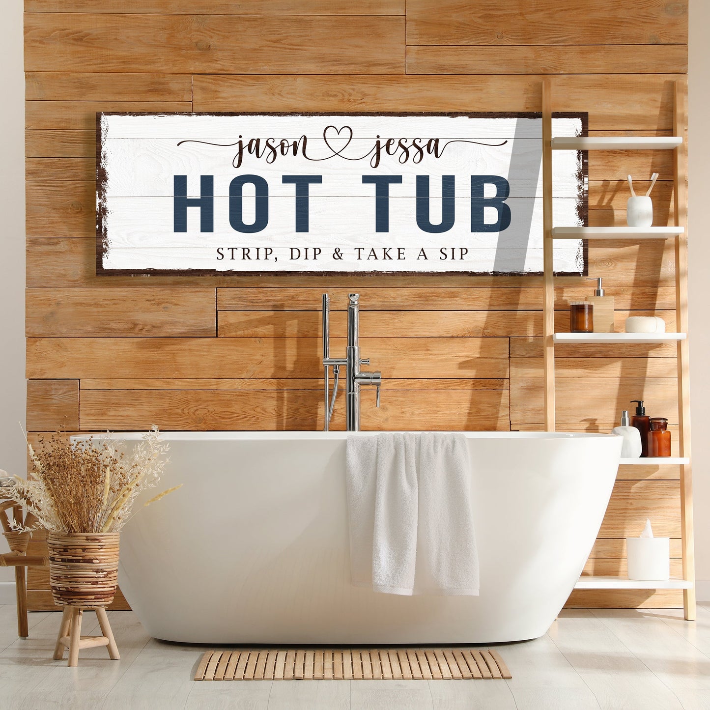 Hot Tub Sign - canvas