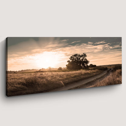 Olive Tree At Dusk Canvas Wall Art (Free Shipping)