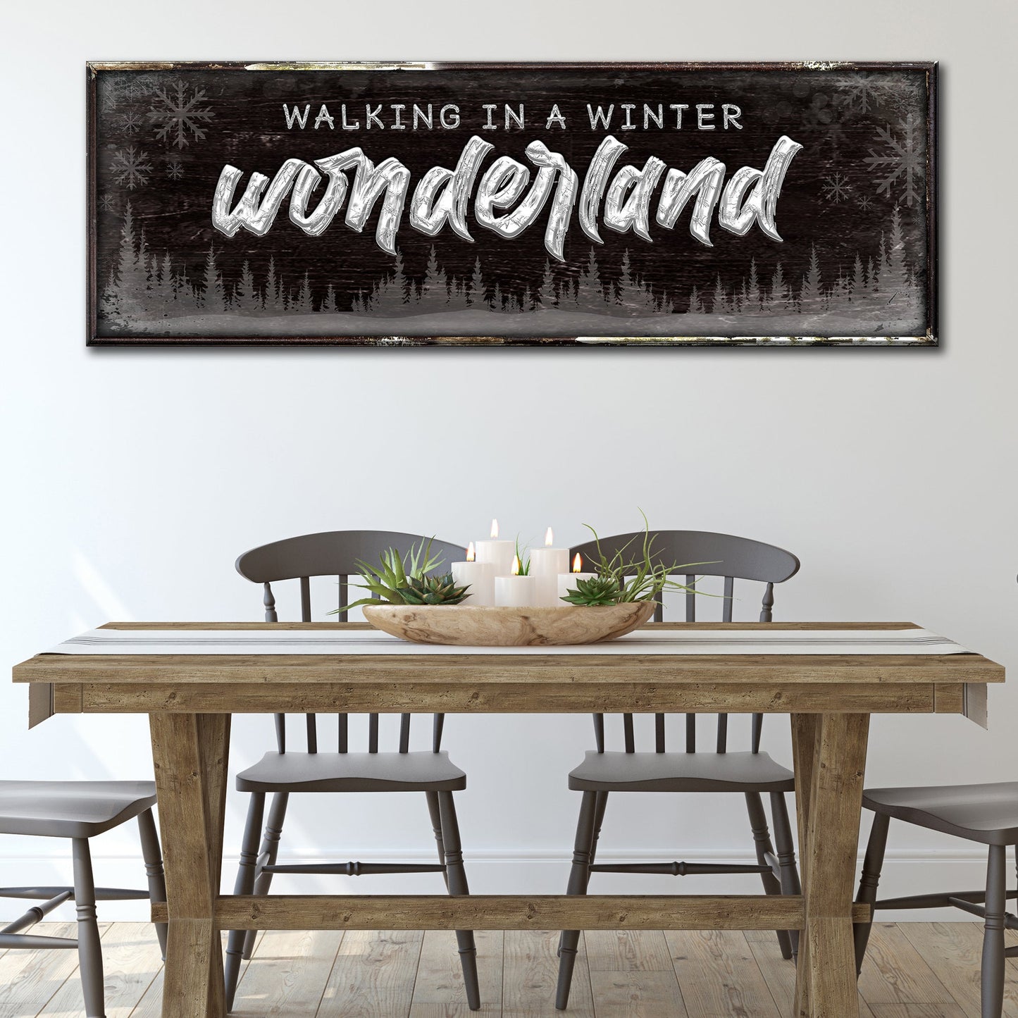 Walking In Winter Wonderland Sign