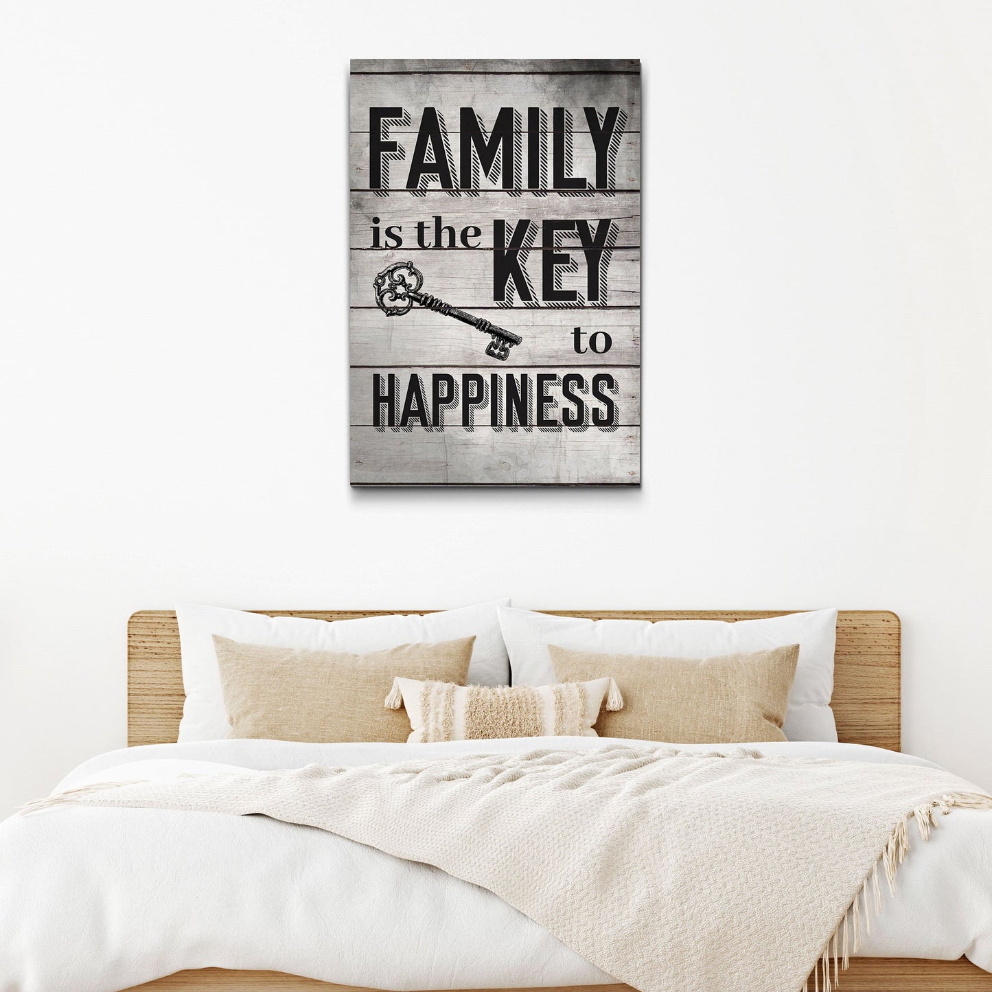Family Is The Key To Happiness Sign II