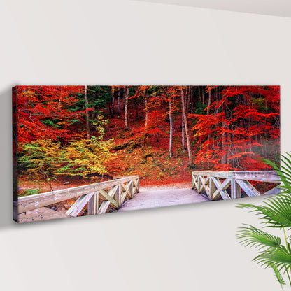 Walk Through Autumn Canvas Wall Art