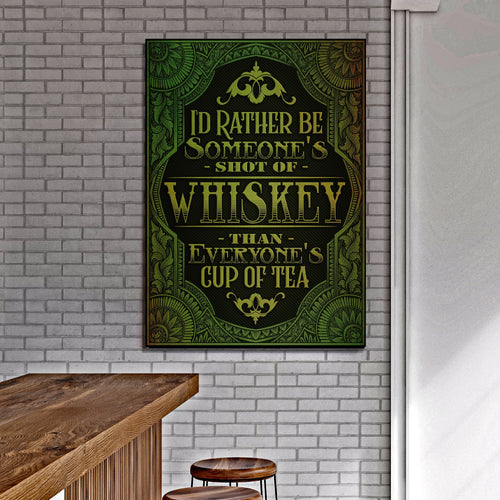 Whiskey Sign - canvas