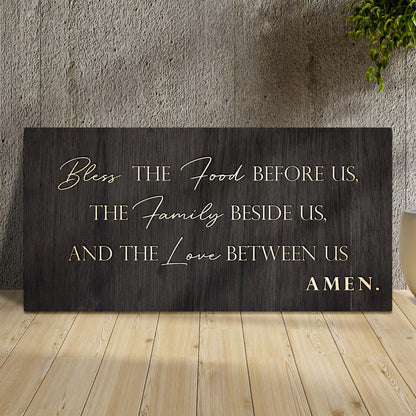 Bless The Food, Family, And Love Sign II