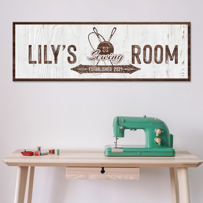Sewing Room Sign II