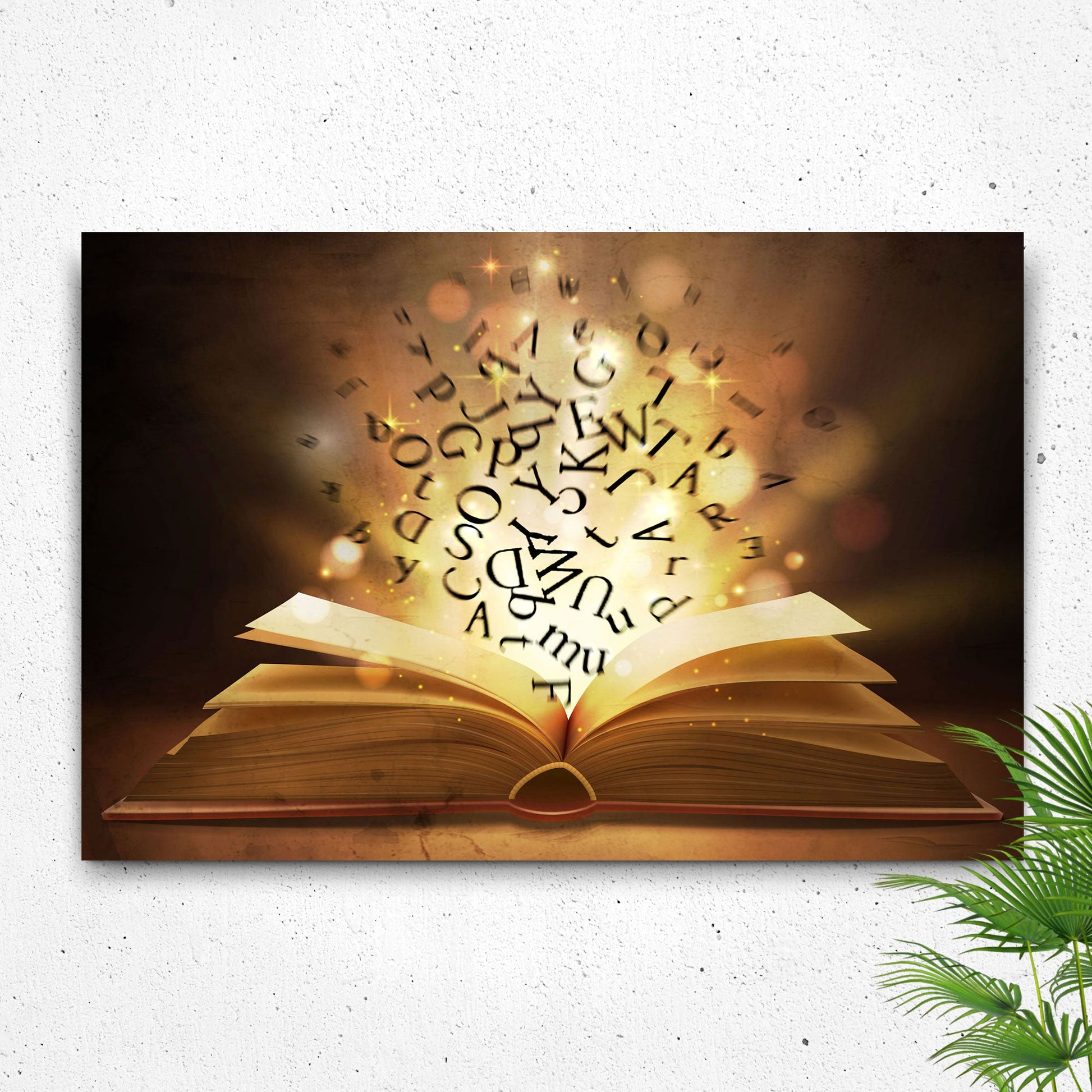 Decor Elements Book Magical Canvas Wall Art