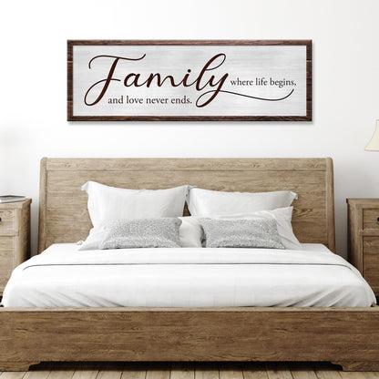 Where Life Begins Family Sign